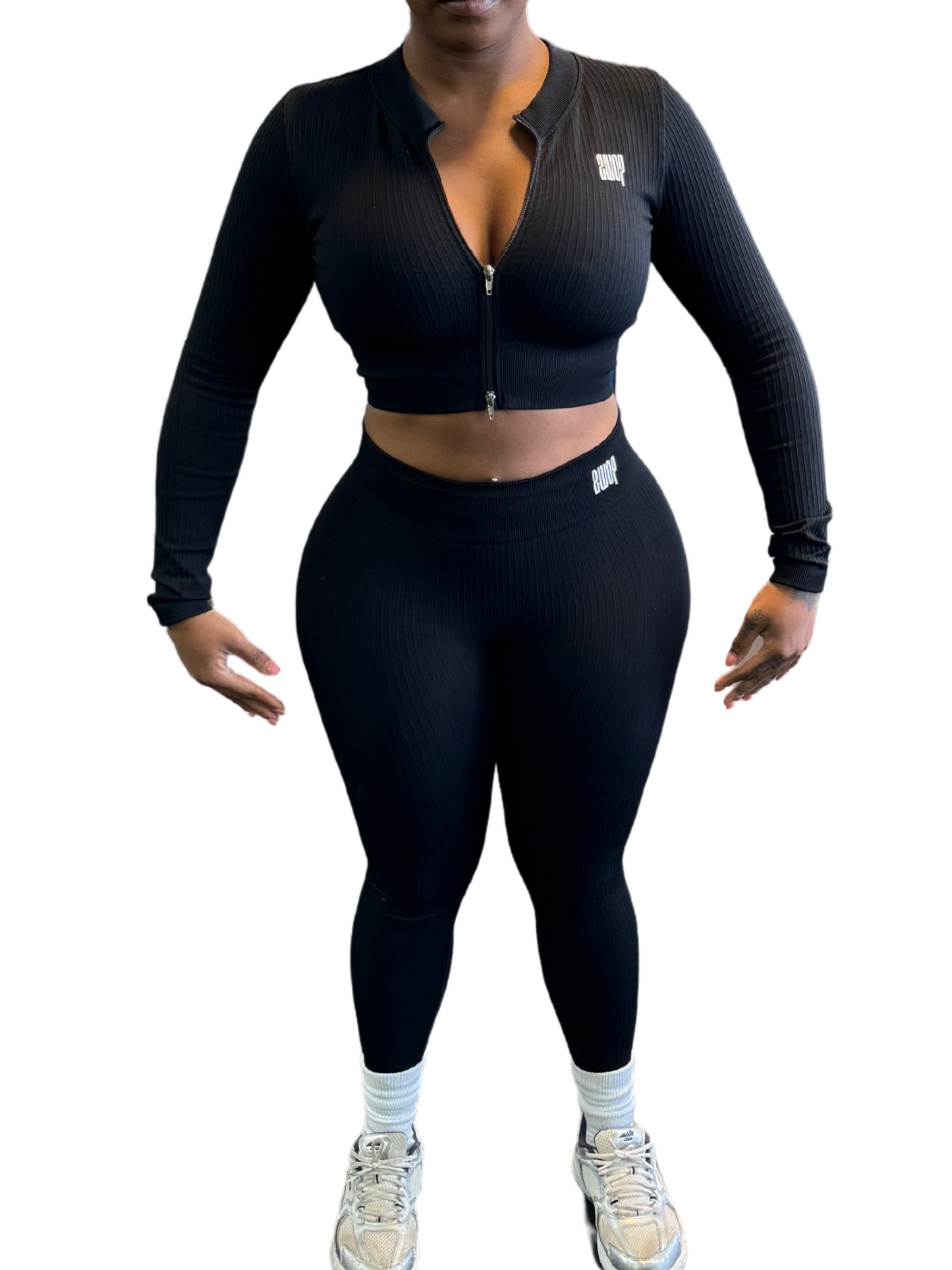 Ribbed Long Sleeve Leggings Set